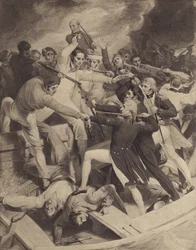 Konflikt von Konteradmiral Nelson mit einem spanischen Boot, 3. Juli 1797